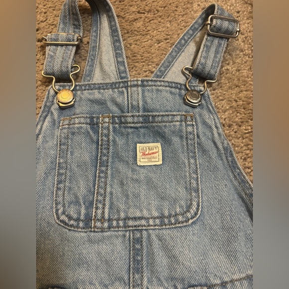 Old Navy Blue Denim Overalls - Picture 5 of 9